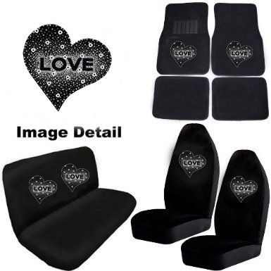 Accessories LA Auto Gear HEARTSLOVEWHITE8