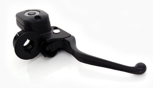Master Cylinder and Brake Lever Black Hand Control for 1996-10 Single Disc Harley-Davidson Handlebars Vehicles Demons Cycle Black Master Cylinder Hand Controls