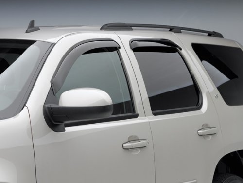 Side Window Wind Rain Deflector Mazda CX-7 - 2007-2012 - Dark Smoke - Four (4) Piece Set Body EGRAU 92450024B