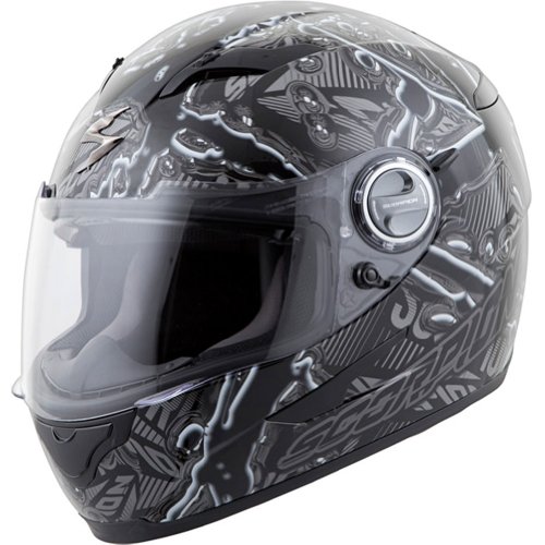 Scorpion EXO-500 Crude Helmet - Medium/Black/Grey Helmets Scorpion 50-9444