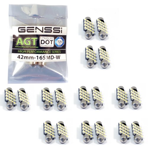 Bulbs Genssi 20x 42mm-16SMD-W