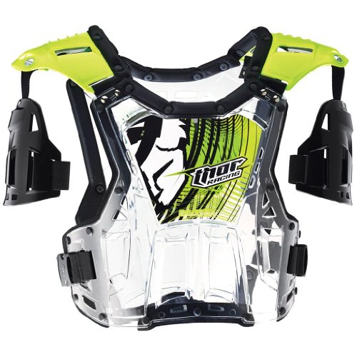 Thor Motocross Quadrant Roost Protector Adult Florescent Green Chest Protectors Thor TMX-27010648