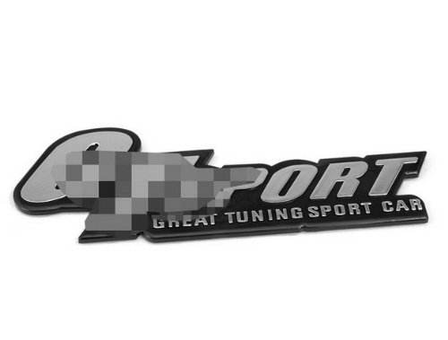 High Quality Car Parts Metal 3M Side Car Motor Sticker Badge fashion Emblem Accessories Fit for GT Sport Silver Rope GAO GAO301-CBE13-12-C012