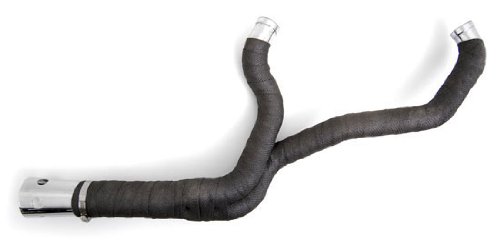 2-into-1 Heat Wrapped Custom Exhaust Pipes for Harley-Davidson Big Twins Vehicles Demons Cycle Demons Exhaust 2 to 1 Wrapped