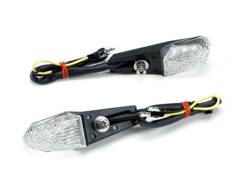 LED Turn Signal Lights Plate Mount for Fender Eliminator Kits, Dual Sport, and Custom Motorcycles Batteries SpeedTactics LED-SIG-2