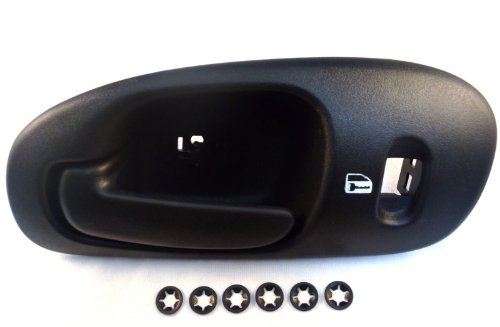 PT Auto Warehouse CH-2333A-FL - Inside Interior Inner Door Handle, Black - Driver Side Front Body PT Auto Warehouse CH-2333A-FL