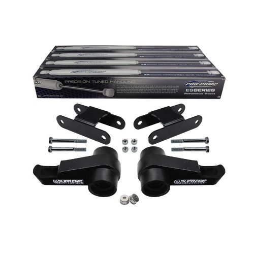Supreme Suspensions - Chevy Colorado / Canyon 3 Full Lift Leveling Kit Inc. Shocks 4WD 4x4 Body Lift Kits Supreme Suspensions AZM 122(S2)(HW)(918510,924509)(P1001)Pro