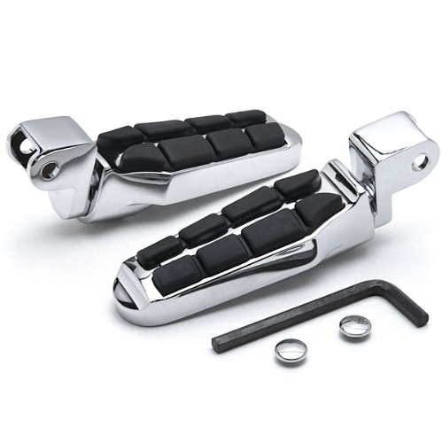 Honda Tombstone Front Foot Peg Foot Rests Chrome Ace Shadow Gold Wing Valkyrie Tombstone Motorcycle Foot Peg Footrests Chrome L&R Foot Pegs KapscoMoto ZZ008-C