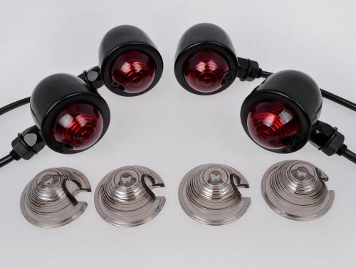 Turn Signal Assemblies & Lenses TMS TS-KC-BLT-K/RED(4pc=2pair)(4LEN)