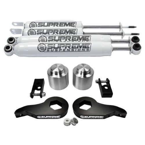 Supreme Suspensions - Chevy GMC Tahoe Yukon Suburban 1500 3 Front + 3 Rear Full Lift Kit w/ Shocks Body Lift Kits Supreme Suspensions AZM 102(3F+3alR)(shocks) Pro