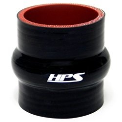 HPS 10 High Temp Reinforced Silicone Hump Coupler Hose Black x 6 Length Hoses & Hose Clamps HPS HTSHC-1000-L6-BLK