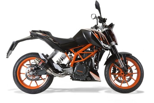Ktm Duke 390 2013 (Muffler On The Side) By Gpr Exhaust System Deeptone Line Stainless Steel Made Racing Slip-On Kit With Link Pipe And Accessories Complete Systems GPR Exhaust System KTM.68.RACE.DE