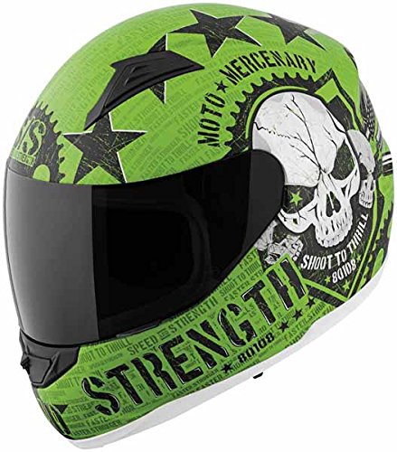 Speed and Strength Moto Mercenary Full Face SS1100 Motorcycle Helmet (Matte Green, XX-Large) Helmets Speed and Strength 878042