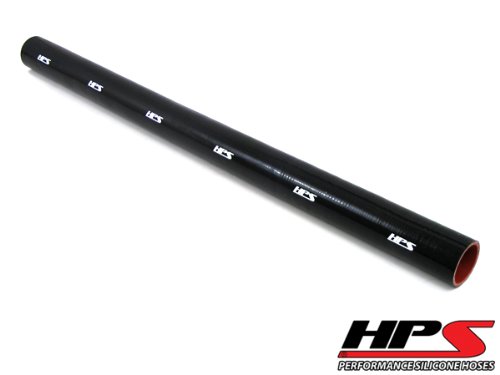 5 1/2(140mm) HPS High Temp Reinforced Silicone Coupler Tube Hose 6ply 3Ft Black Hoses & Hose Clamps HPS HTST-3F-550-BLK