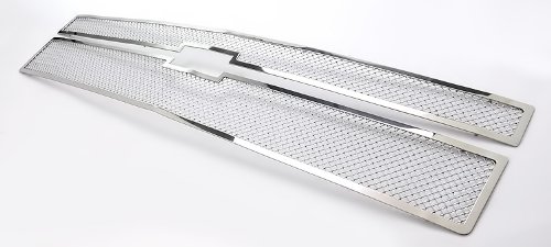 2014-2015 Chevy Silverado 1500 High Country Stainless Steel Mesh Grille Inserts # C75951T Grille Inserts APS C75951T