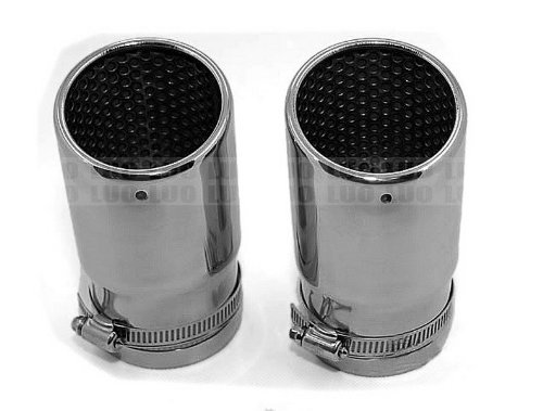 Car parts Racing Tail Rear Stainless Steel Chrome Exhaust Muffler Tip Pipes Fit For TIGUAN 2013 Pipes LUO LUOO-CBD13-11-A024