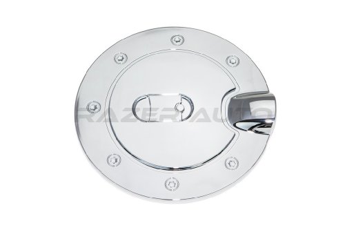 Razer Auto 2014-2015 Chevy Silverado 1500 Chrome Gas Door Cover for Short Bed Only Fuel System Razer Auto RZWGS-0058