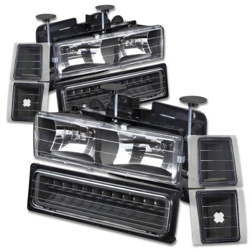 Exterior Accessories Auto Dynasty AD-HL-OH-8P-C1094-LED-BK-A