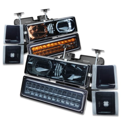 Exterior Accessories Auto Dynasty AD-HL-HA-8P-C1094-LED-SM