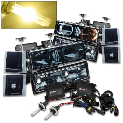 Exterior Accessories Auto Dynasty AD-HLHA-8PC1094SM+9005-3KBLS