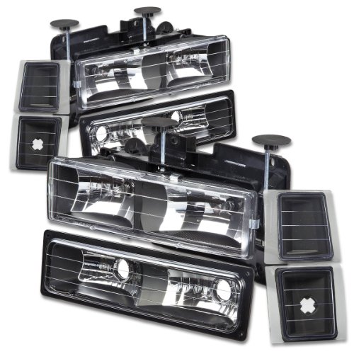 Exterior Accessories Auto Dynasty AD-HL-OH-8P-C1094-BK