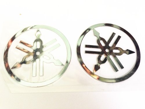 Chrome Reflective Plastic Gas Tank Sticker Decal for Yamaha YZF Bumper Stickers, Decals & Magnets Motor_pro MP0388