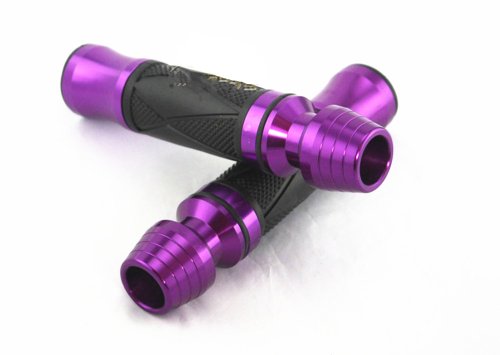 Purple Custom 7/8sport Bike Chopper Cruiser Handlebar Bar Ends CNC Grips for Suzuki Gsxr Decals Motor_pro MP0388