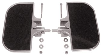 Chrome Plated Universal Passenger Footboard KIT for BIG Twin & Sportster Gas Tanks Custom City MDASU08-8387