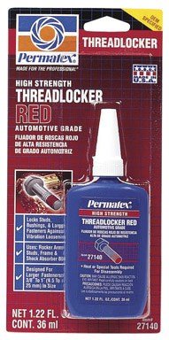 Permatex Threadlocker 1.22 Oz. Red Adhesives Itw Global Brands 27140