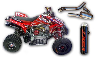 Dasa Tr-6002 Exhaust System Honda Trx 450 99db 06-09 Mufflers Dasa TR-6002
