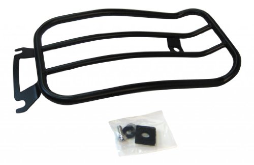 Motherwell Products MWL-430B 7-inch Solo Luggage Rack for Touring Models - Black Luggage Racks Motherwell Products MWL-430B