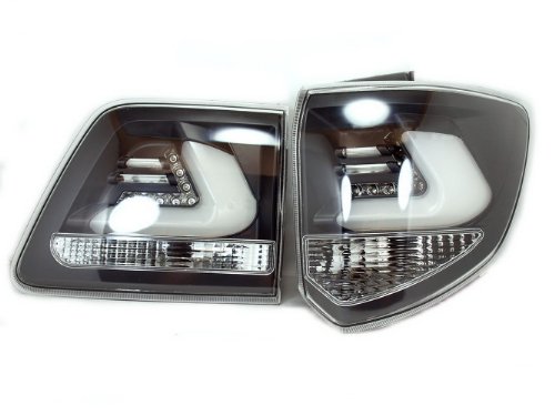 New Toyota Fortuner 2012 2013 2014 LED Tail Black Lamp Light Rear Back Clear Lens Vland Tail Light Assemblies Toyota Mtec-002-410