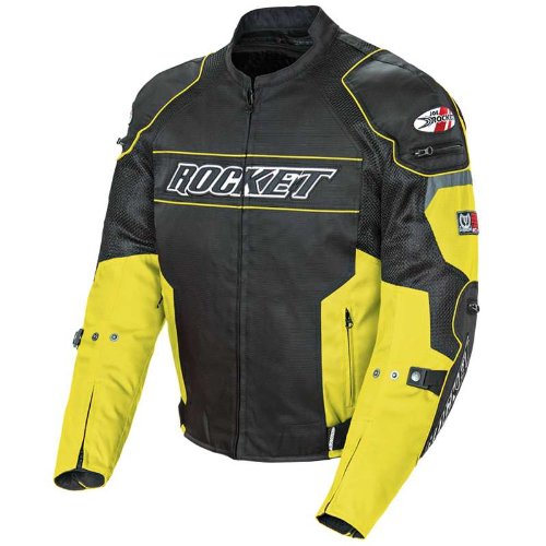 Joe Rocket Men's Mesh Resistor Motorcycle Jacket yellow/black medium Jackets & Vests Joe Rocket