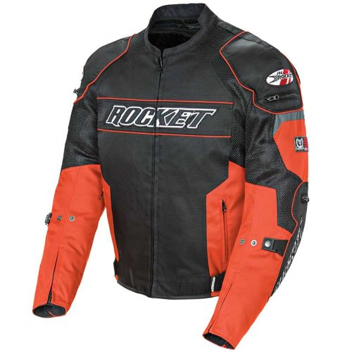 Joe Rocket Men's Mesh Resistor Motorcycle Jacket orange/black large Jackets & Vests Joe Rocket