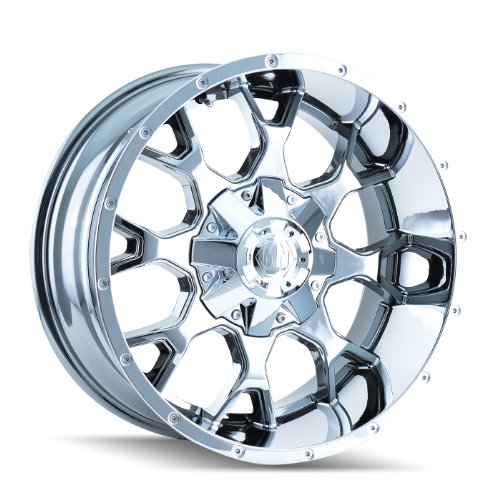 Mayhem Warrior 8015 Wheel with PVD 2 Chrome Finish (20x9/8x180mm) Car Mayhem 8015-2978P2D