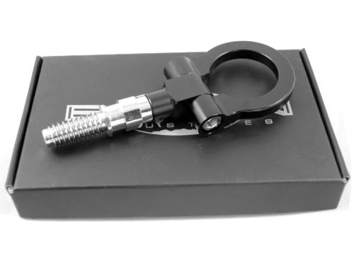 Black Car Fittings 1PCS Aluminum Racing Tow Hook for Universal European Car Auto Trailer Ring Tow Hooks GAO GAO301-CCG14-02-A014