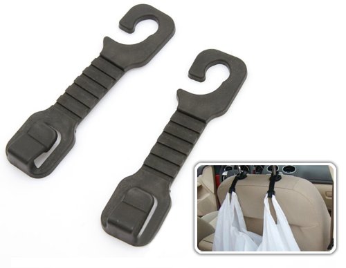 iSaddle mini Vehicle Hangers Universal Car Seat Back Hanger Organizer Hook Headrest Luggage Holder(2Pcs/Set) Door & Seat Back Organizers iSaddle SL-016