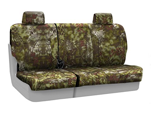 Coverking Rear 60/40 Bench Custom Fit Seat Cover for Select Chevrolet Trailblazer Models - Ballistic (Kryptek Mandrake Camo) Accessories Coverking CSCKT02CH7951
