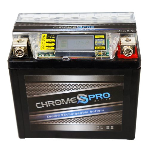 YTX5L-BS High Performance - Maintenance Free - Sealed iGel Motorcycle Battery Batteries Chrome Battery IGEL-YTX5L-BS