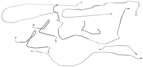 Inline Tube FRB8003 Ford F-350, Longbed, 2wd Power Disc Brake Line Set 9pc, Complete OEM Brake Line Set ABS Inline Tube FRB8003