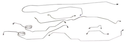 Inline Tube SFBB7801 Ford Bronco 4wd Power Disc Brake Line Set 8pc, Complete Stainless Brake Line Set ABS Inline Tube SFBB7801