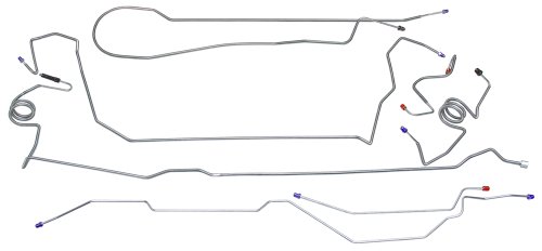 Inline Tube FRB9901 Ford F-150 2WD, 4 Wheel Disc, 4 Wheel ABS, Ext Cab Shortbed Brake Line Set, 8pc, with Flex at Master and Rear Axle, Complete OEM Brake Line Set ABS Inline Tube FRB9901