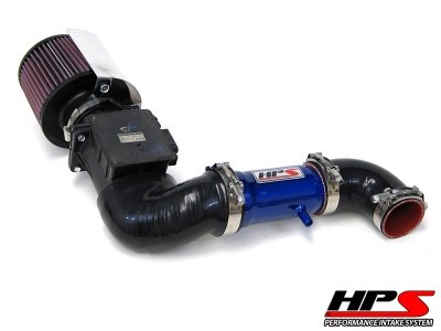 HPS (27-151BL) Short Ram Air Intake Kit, Blue Ram Air Kit HPS 27-151BL