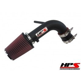 HPS (27-502WB) Short Ram Air Intake Kit, Wrinkle Black Ram Air Kit HPS 27-502WB