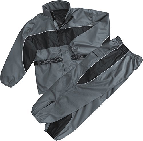NexGen Men's Rain Suit (Black/Grey, 8X-Large) Rainwear Nexgen SH2216-BLK/GRY-8X