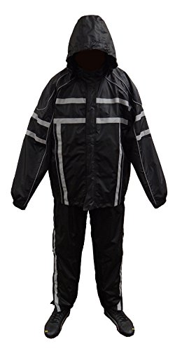 NexGen Men's Rain Suit (Black, 5X-Large) Rainwear Nexgen SH2331-5X-BLACK