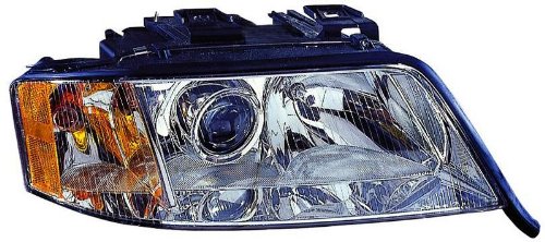 Audi A6 98-01(6 CYL) Headlight Assembly Halogen FWD&AWD QUATTRO Pair Headlight Bulbs Depo 341-1114R/L-AS