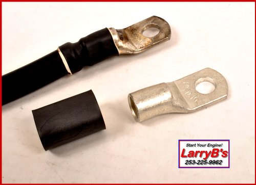 LarryB's Neg- Battery Cable Repair End, Crimp and/or Solder, 2/0 AWG x 3/8. Terminals & Ends LarryB's AWG2038N