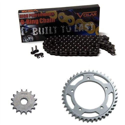 1980-1982 Honda CB750 F O-Ring Chain and Sprocket Kit - Black Chain & Sprocket Kits Volar Motorsport, Inc JTF339-18+JTR1334-46+530x108-O-Black-1