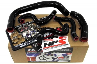 Toyota 85-87 Corolla AE86 4A-GEU Silicone Radiator + Heater Hose Kit Black Air Intake HPS 57-1337-BLK